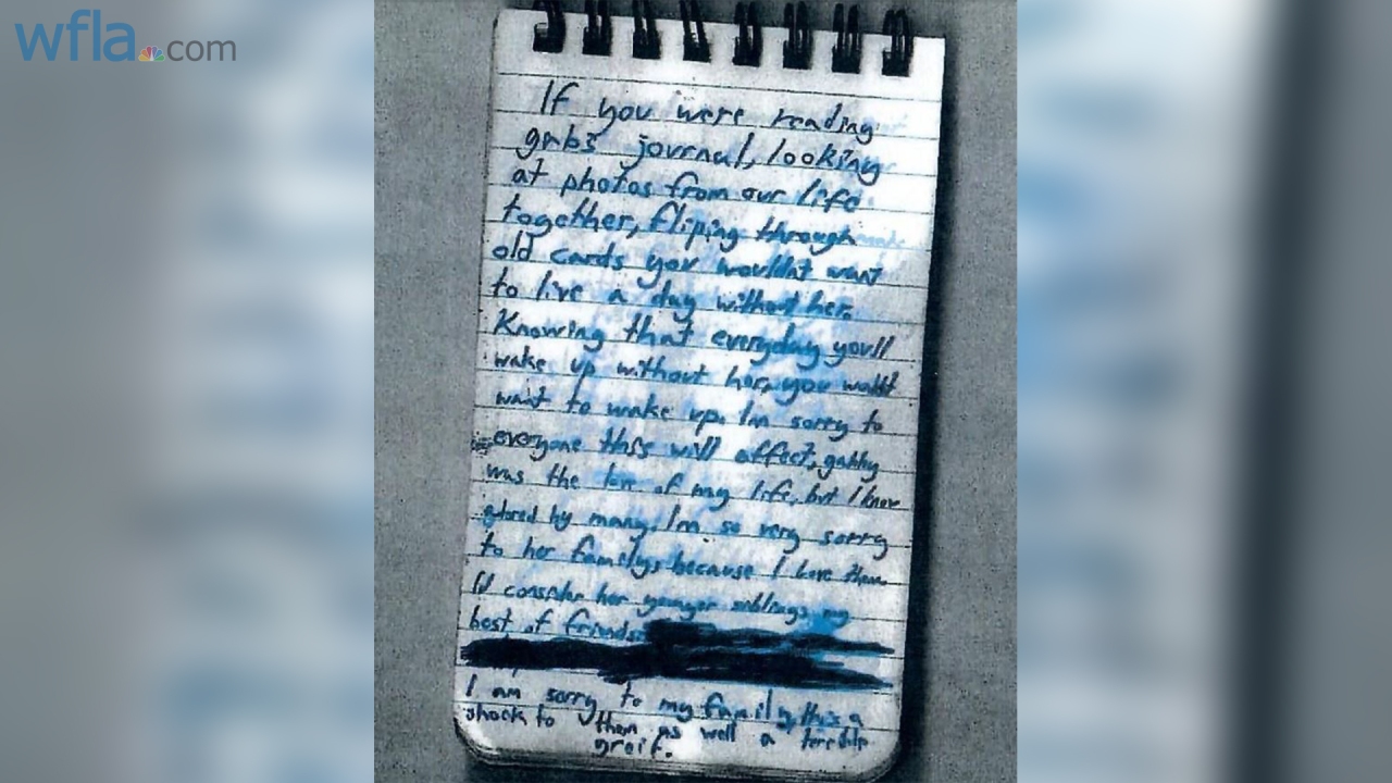 Brian Laundrie notebook transcript