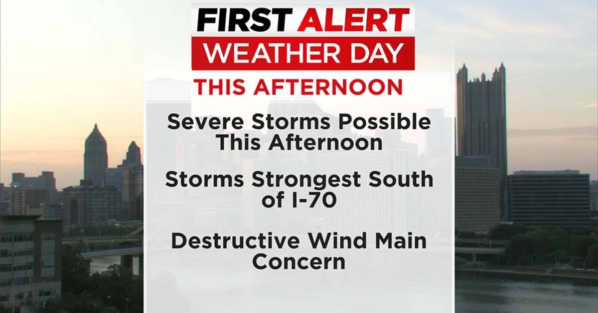 First Alert Weather: Severe thunderstorm watch issued for parts of Pittsburgh area