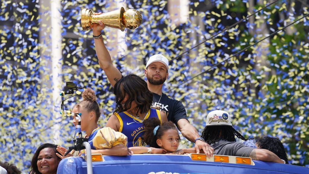 Golden State Warriors revel in 4th title amid raucous parade
