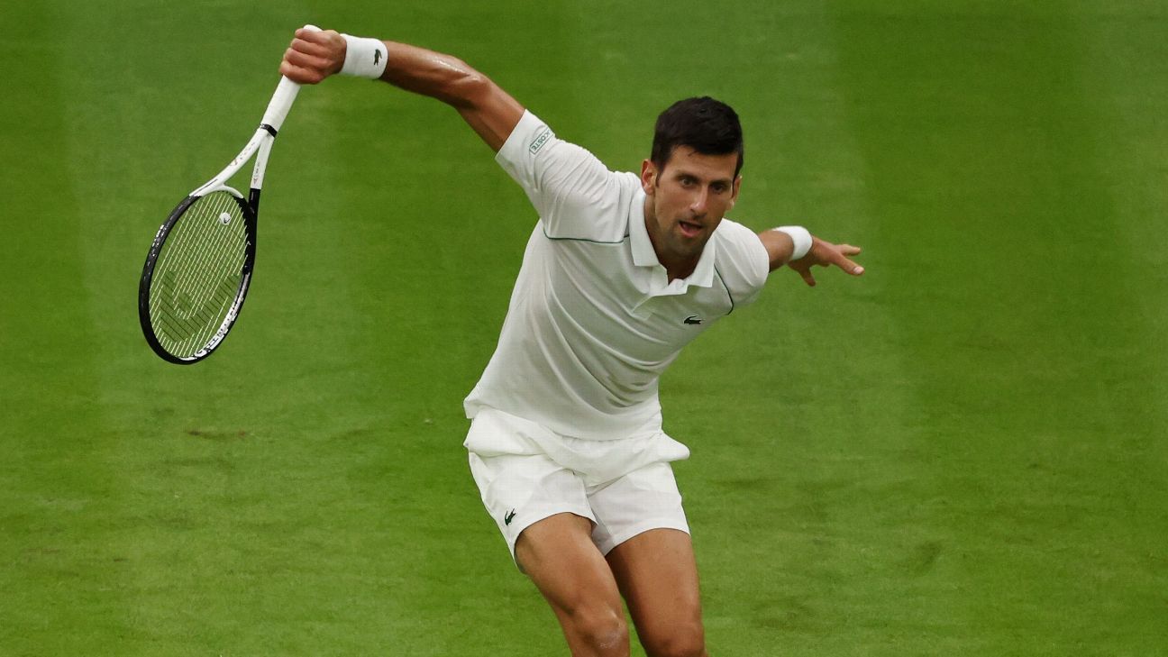 Novak Djokovic overcomes 2nd-set stumble to win Wimbledon opener
