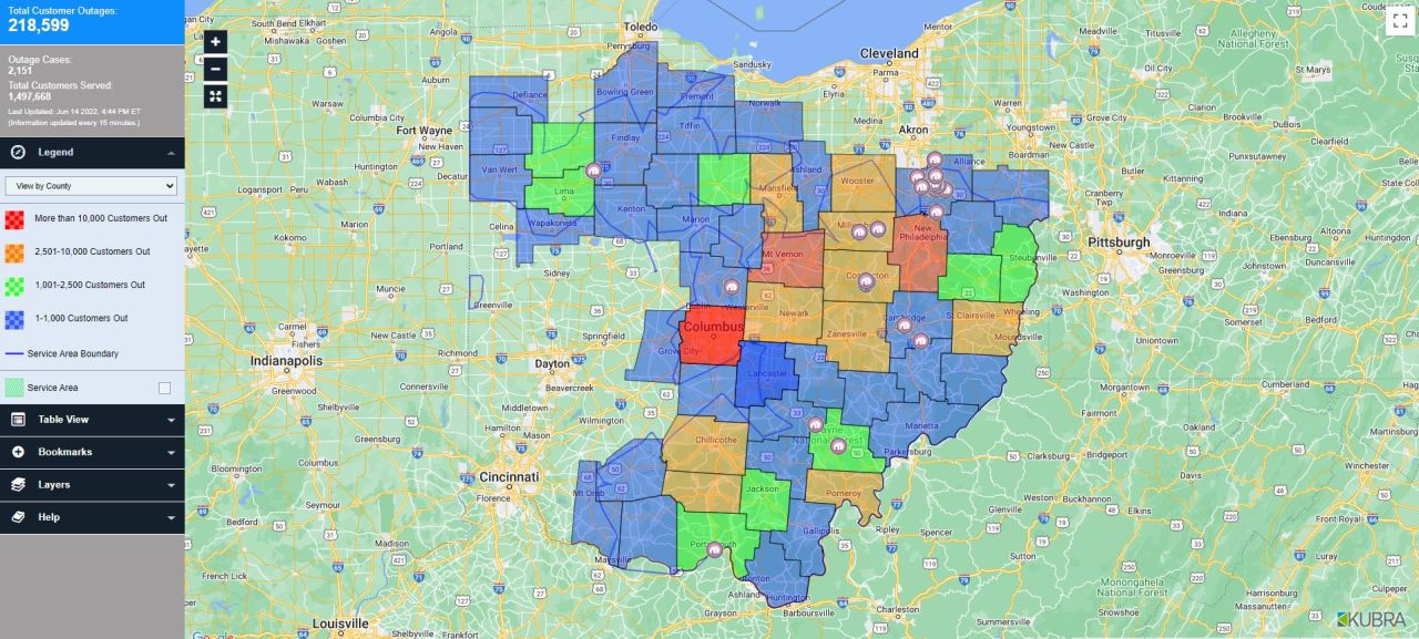 Ohio electric company rep explains widespread power outages