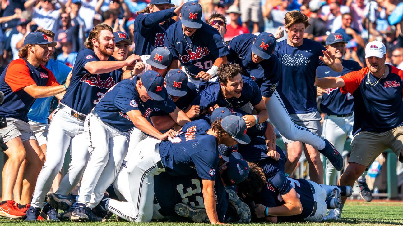 Ole Miss Rebels sweep Oklahoma Sooners to win first Men's College World Series title