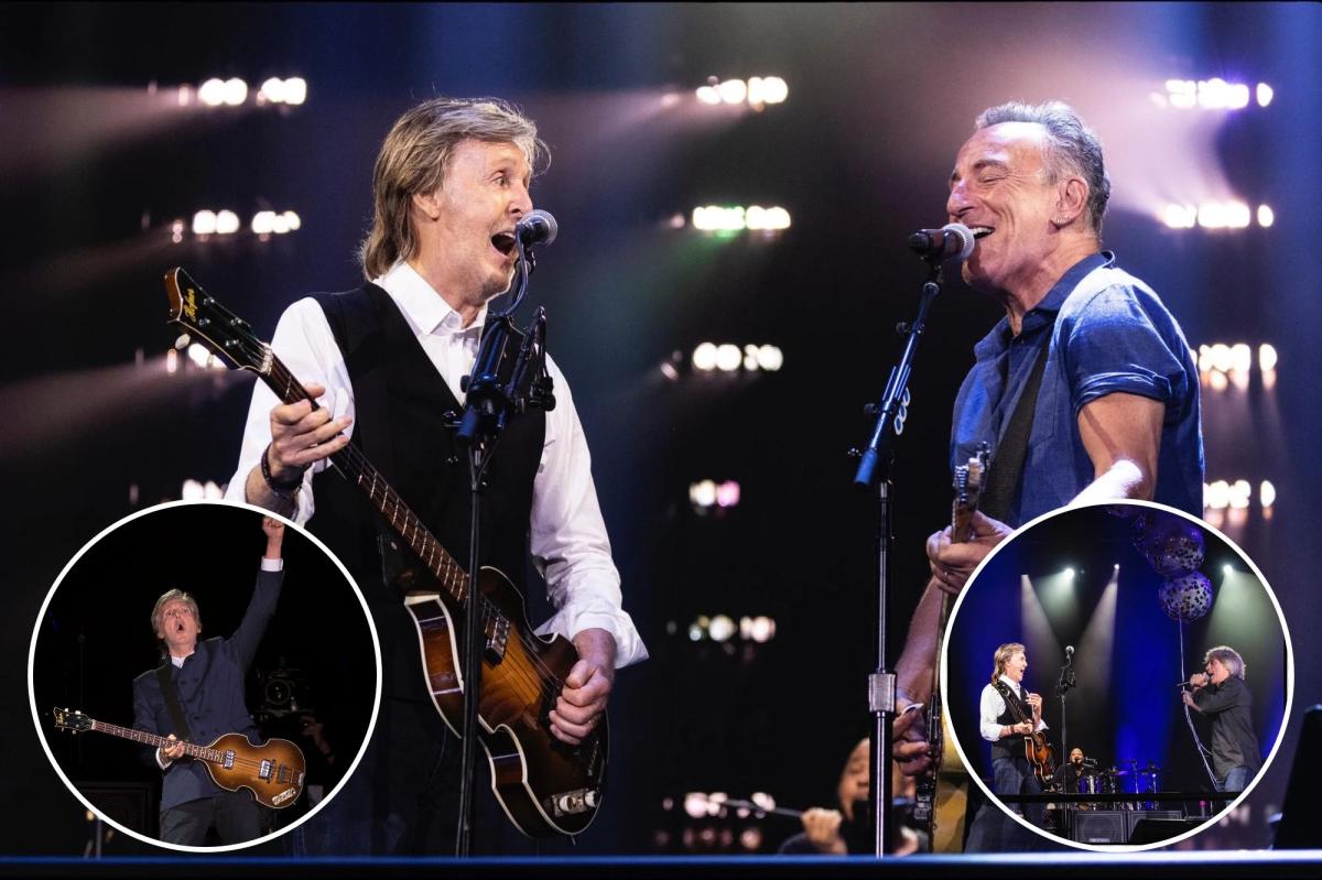Paul McCartney brings Bruce Springsteen, Jon Bon Jovi on stage at MetLife gig