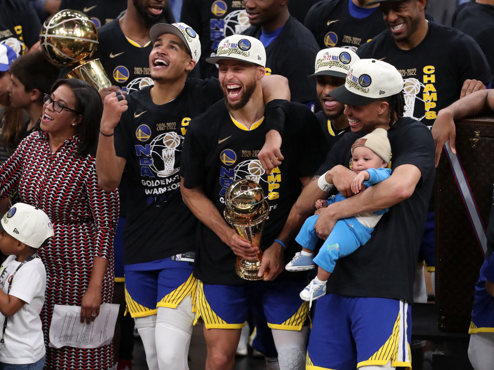 Stephen Curry on becoming Finals MVP: 'Forget that! We're champs!' / News