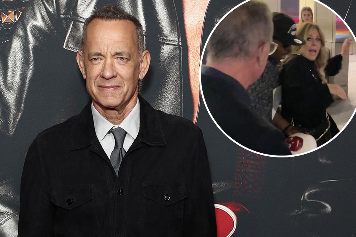 Tom Hanks avoids discussing 'f--k off' moment on 'Late Show'