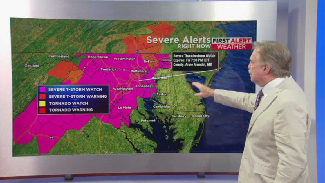 13 Maryland Counties Under Severe Thunderstorm Watch – CBS Baltimore