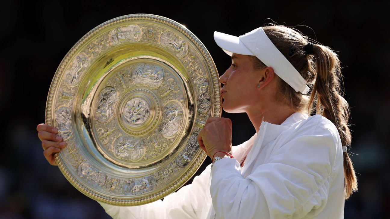 Elena Rybakina beats Ons Jabeur to win women's championship at Wimbledon