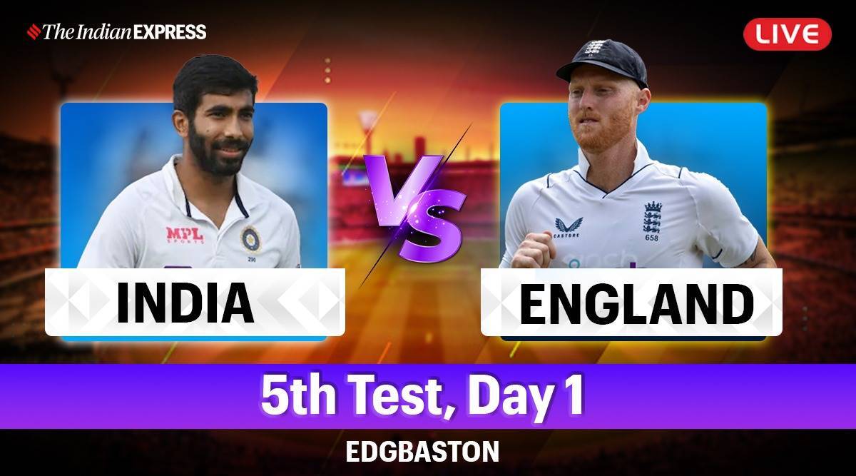 ind vs eng 5th test day 1 live