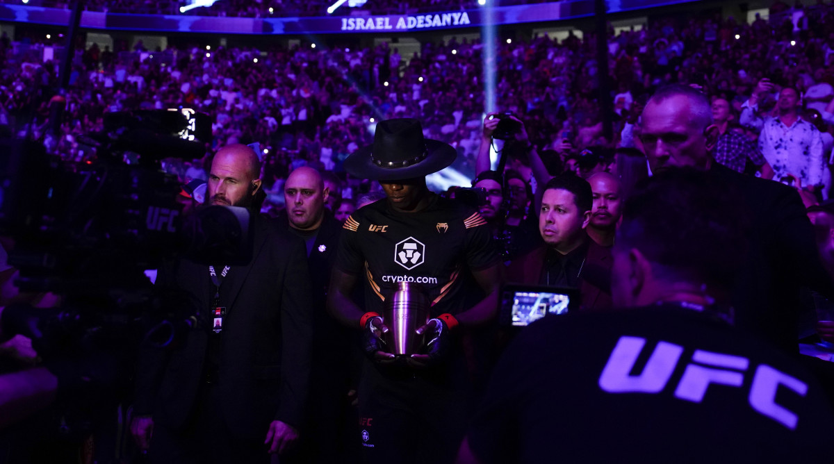 Israel Adesanya Entered As The Undertaker Ahead of UFC 276 Win