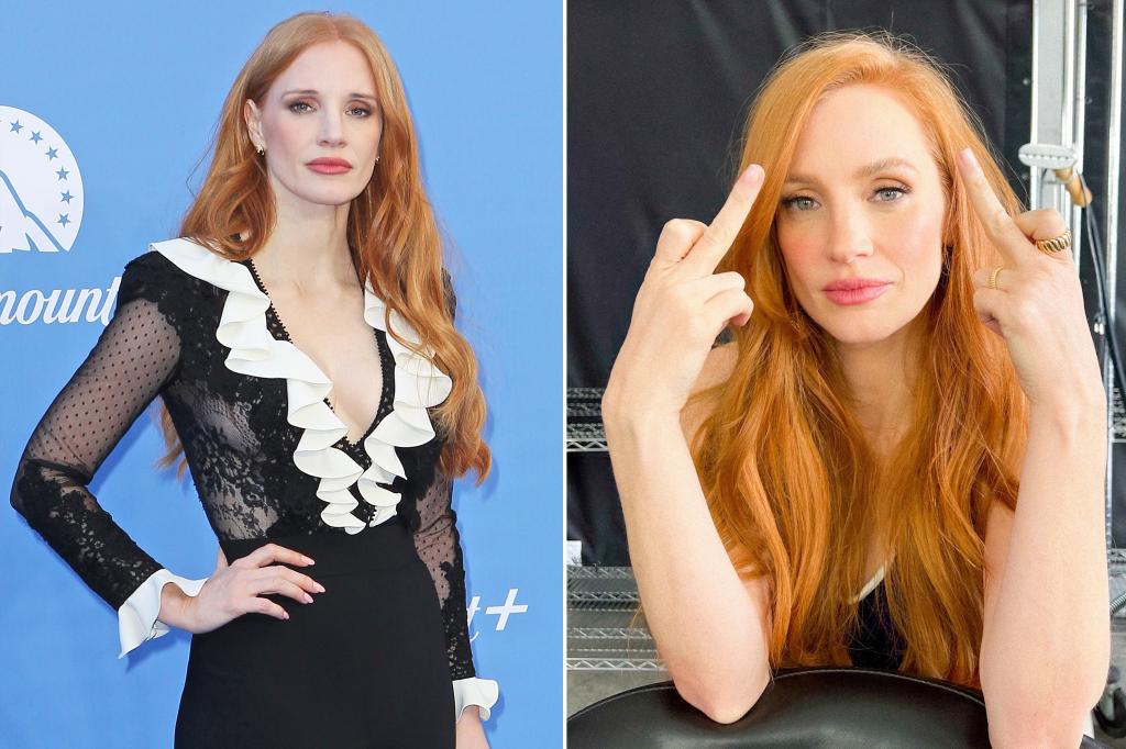Jessica Chastain cancels July 4 with obscene gesture