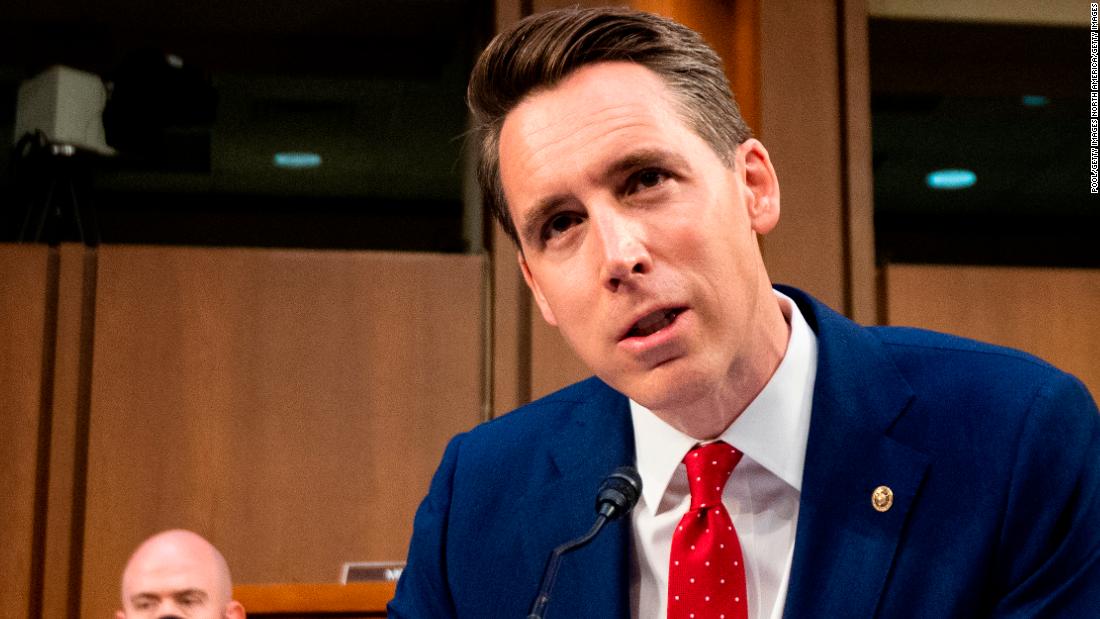 Josh Hawley accused of transphobic line of questioning during sharp exchange with law professor