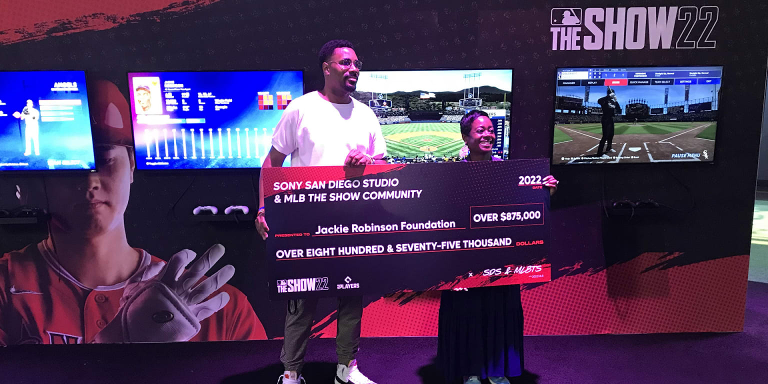 MLB The Show studio gives donation to Jackie Robinson Foundation