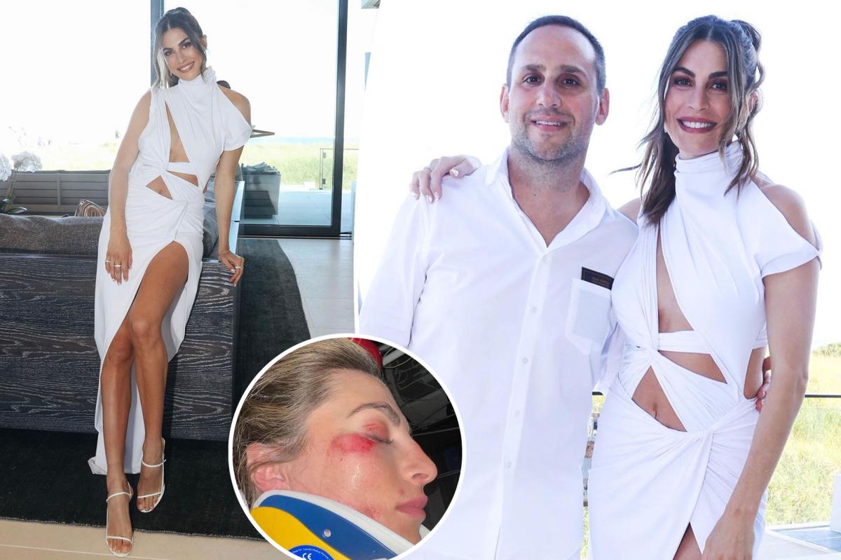 Michael Rubin's girlfriend face-planted at July 4th party