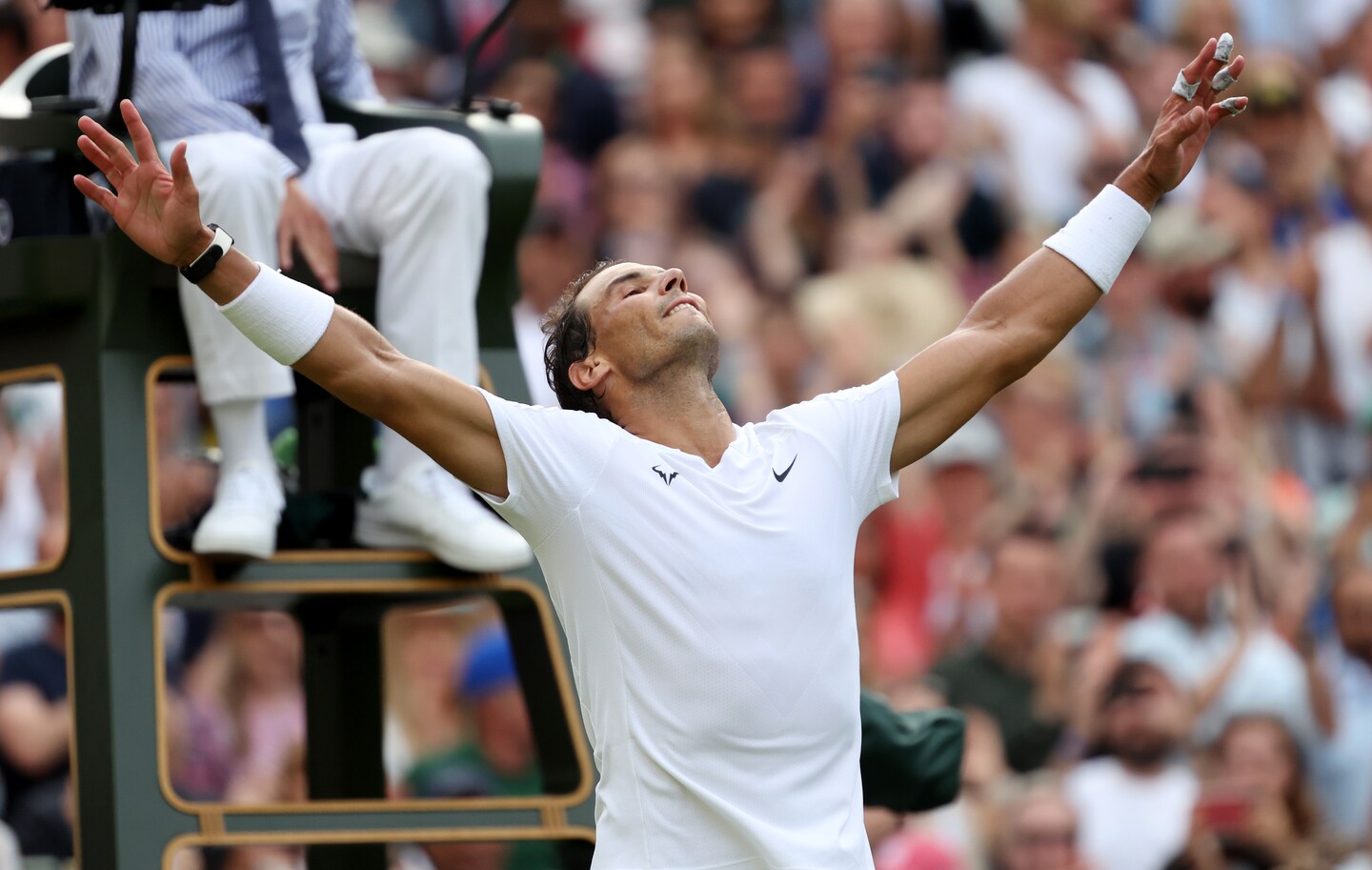 Rafael Nadal beats Taylor Fritz in Wimbledon quarterfinals