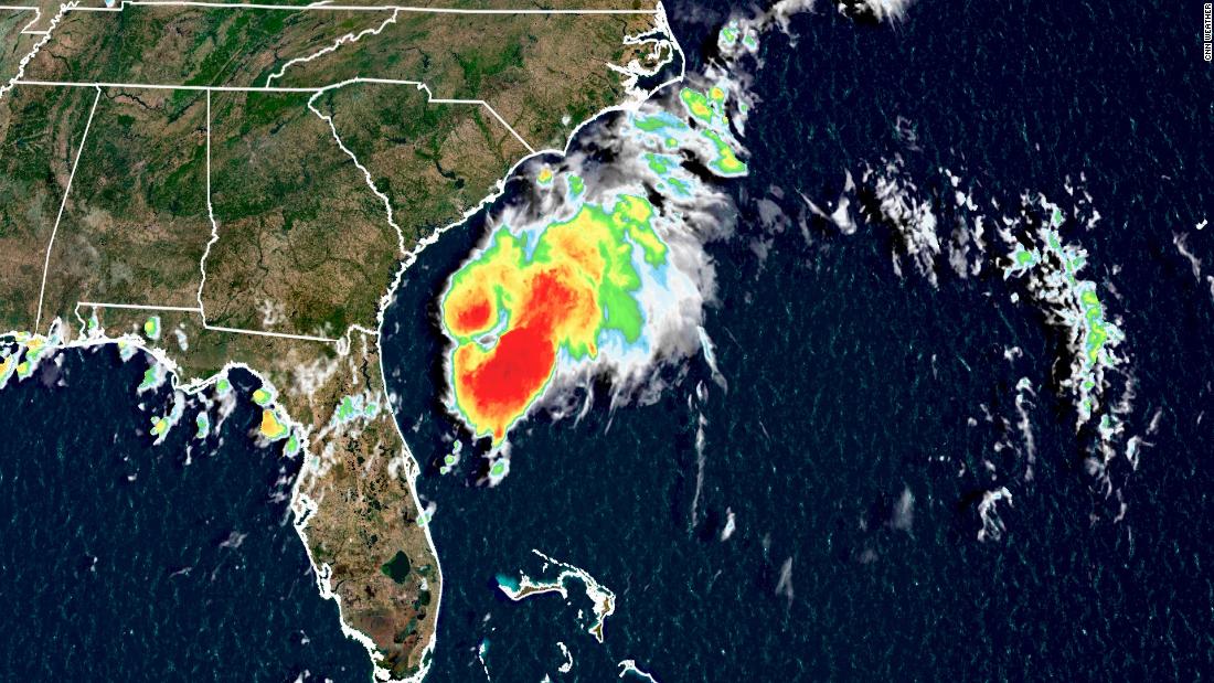 Tropical Storm Colin pushing into coastal South Carolina and North Carolina