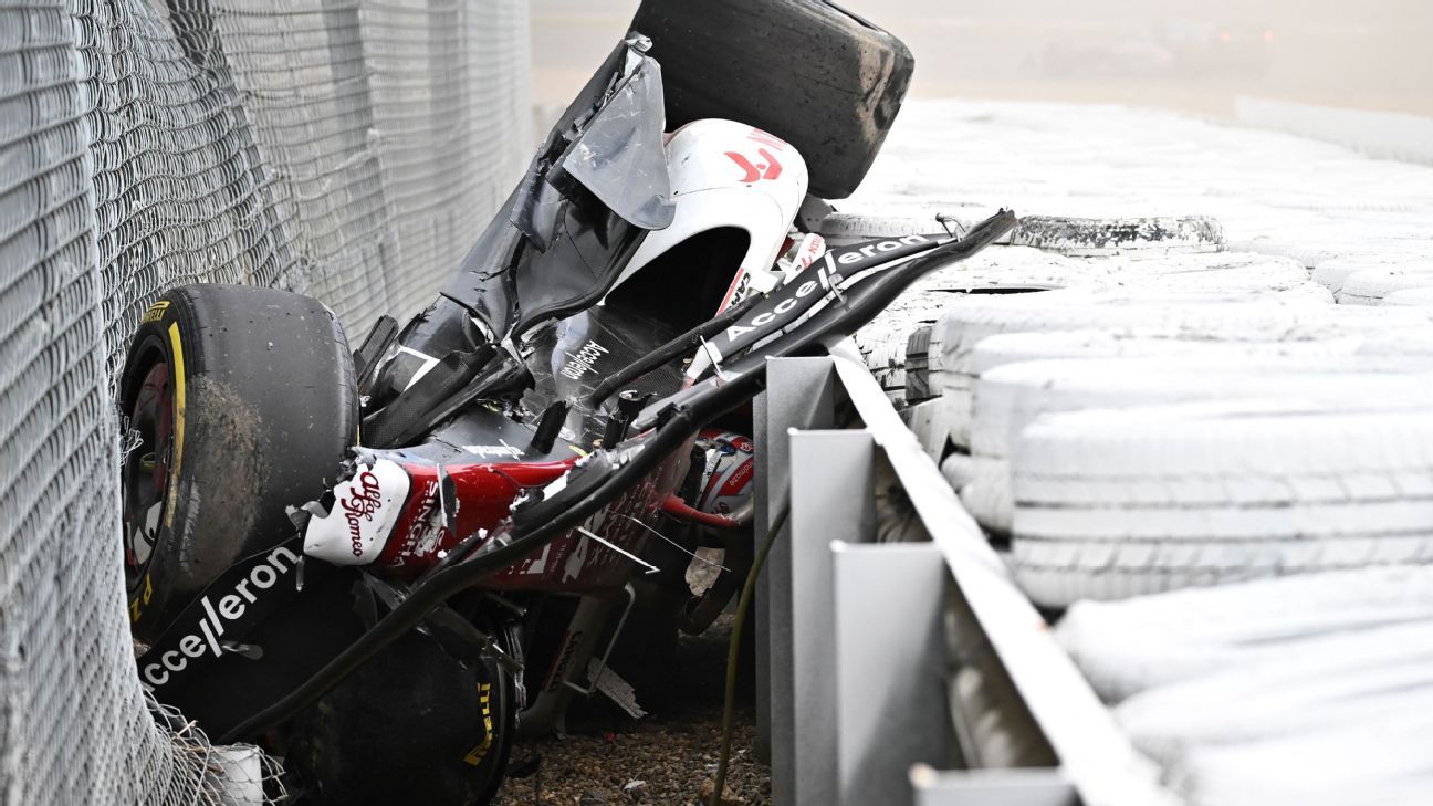 Zhou Guanyu, Alex Albon sent for medical checks after huge F1 collision at British GP
